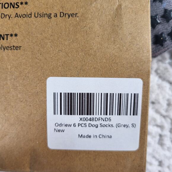 NEW Dog Socks 6 pack   size small - Picture 5 of 6